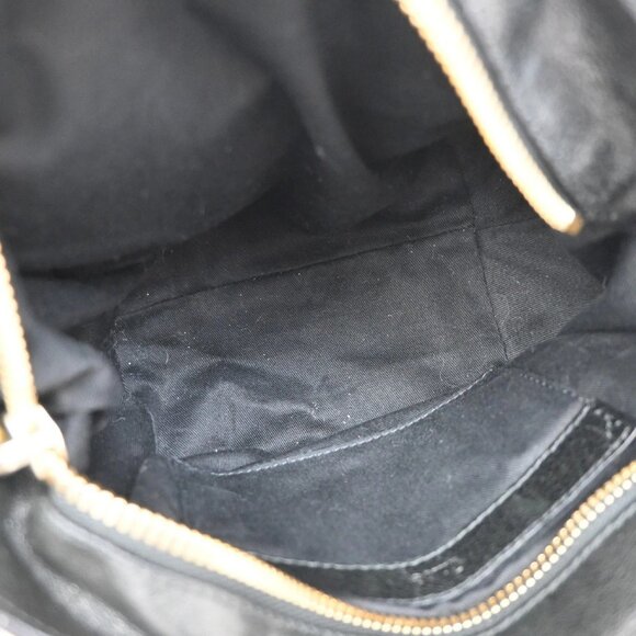 CHLOE Logo Ethel 2Way Mini Shoulder Hand Bag Leather Black GHW - Picture 9 of 16